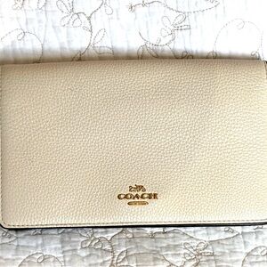 Coach Cream Leather Wallet